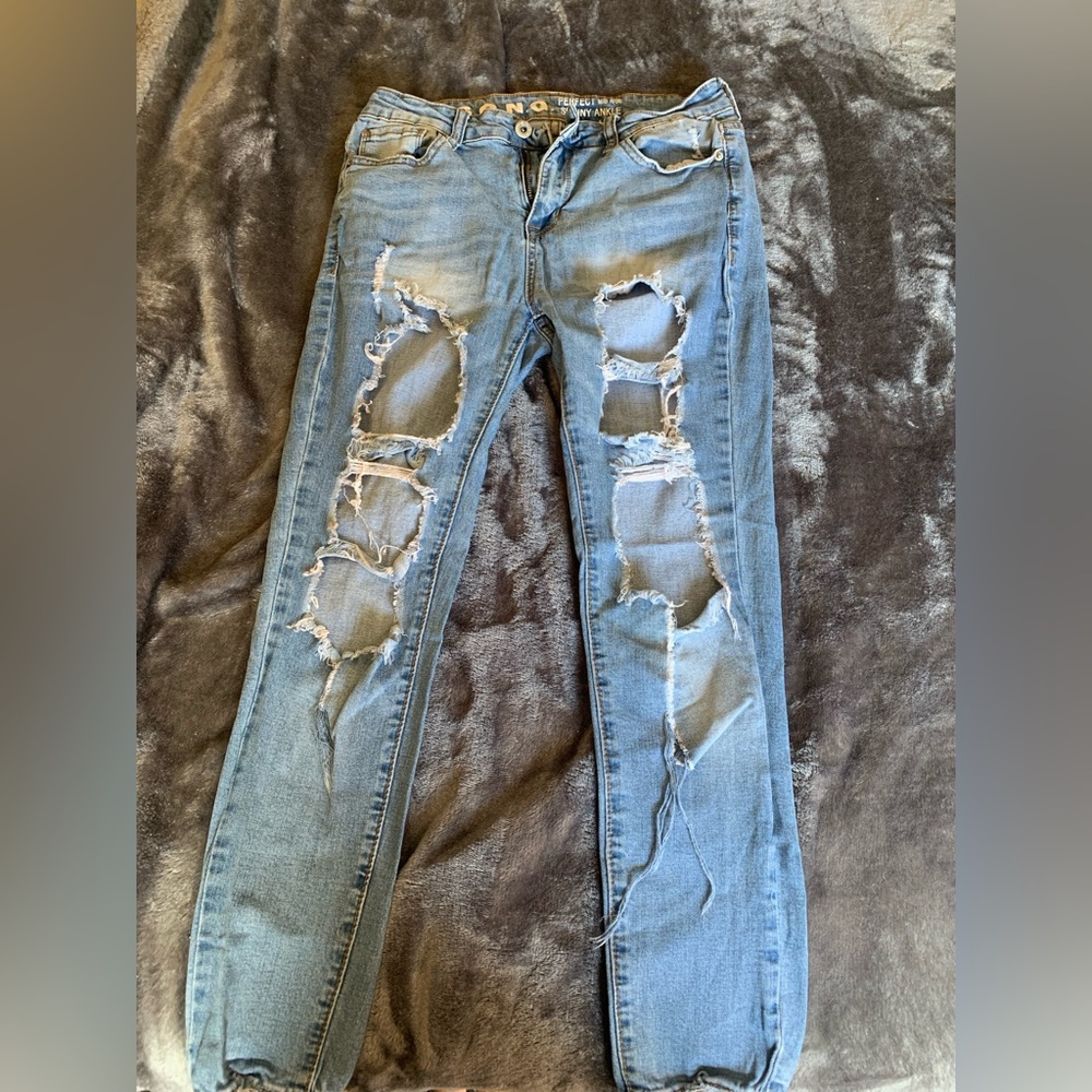 S.O.N.G. Perfect Mid rise Skinny Ankle 9/29 Blue Jean